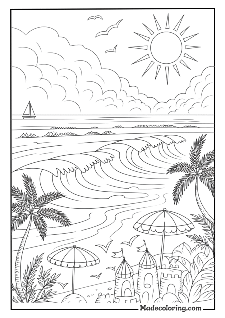 Beach Paradise Scene