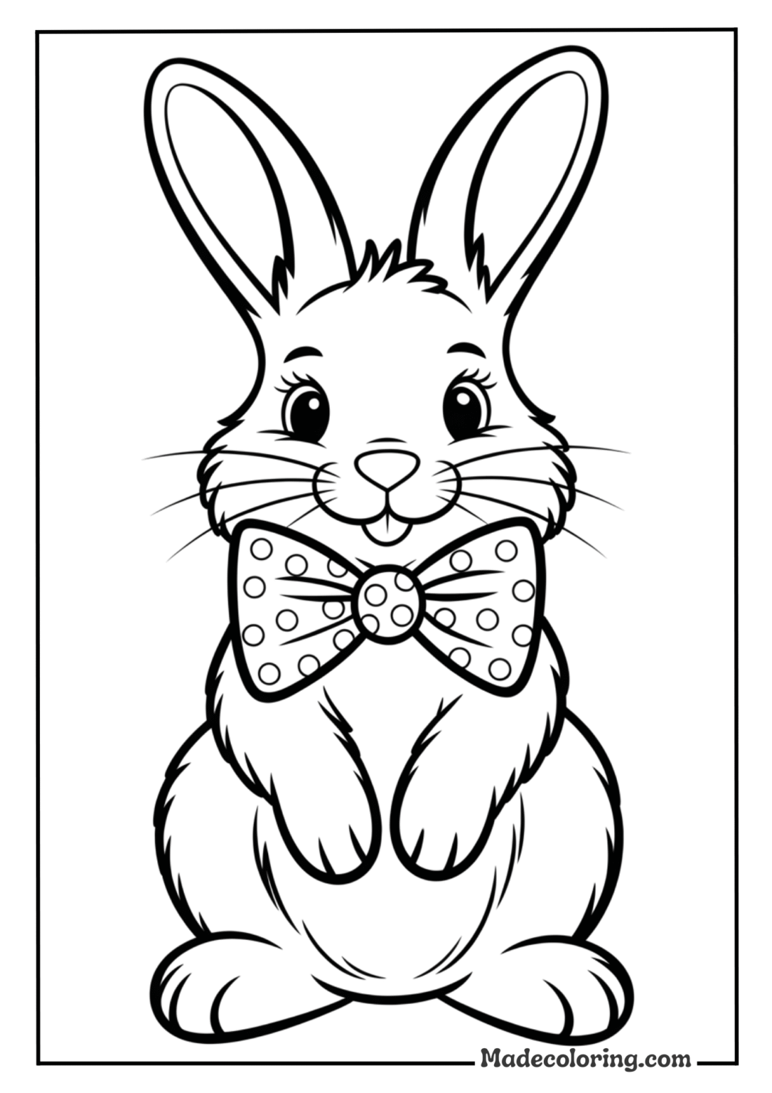 65 Bunny Coloring Pages Free PDF Printable