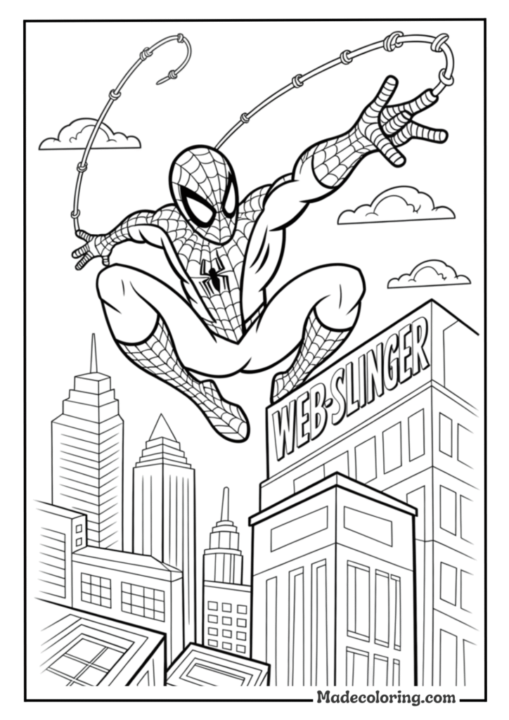 Classic Spider-Man Mid-Swing