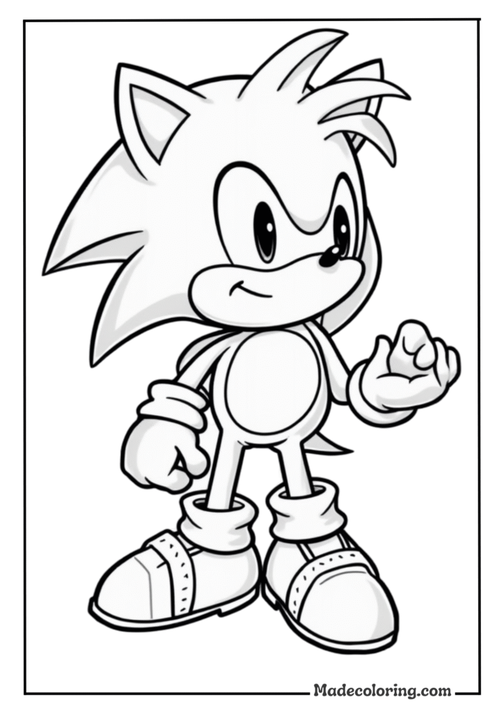 Cute Baby Sonic Cartoonn