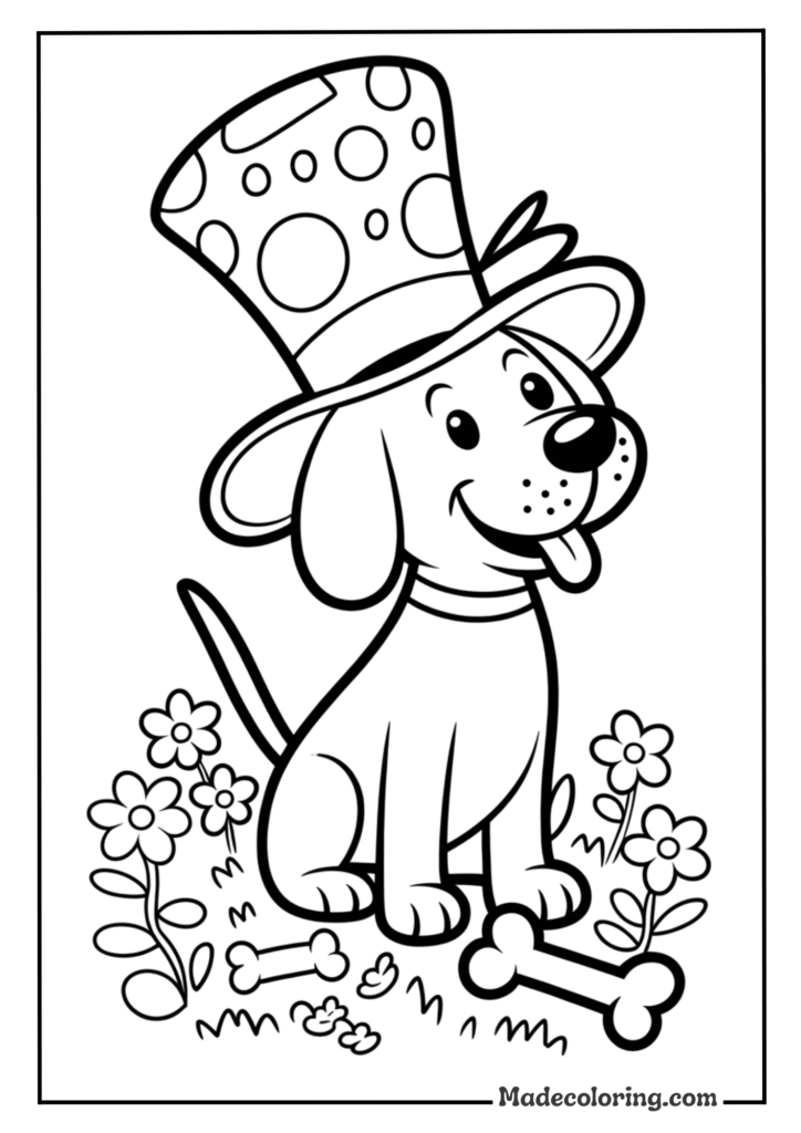 Dog with a Cute Hat