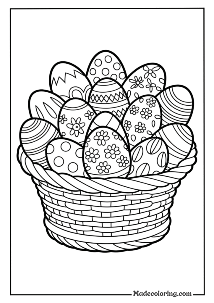 Easter Basket Full of Eggs