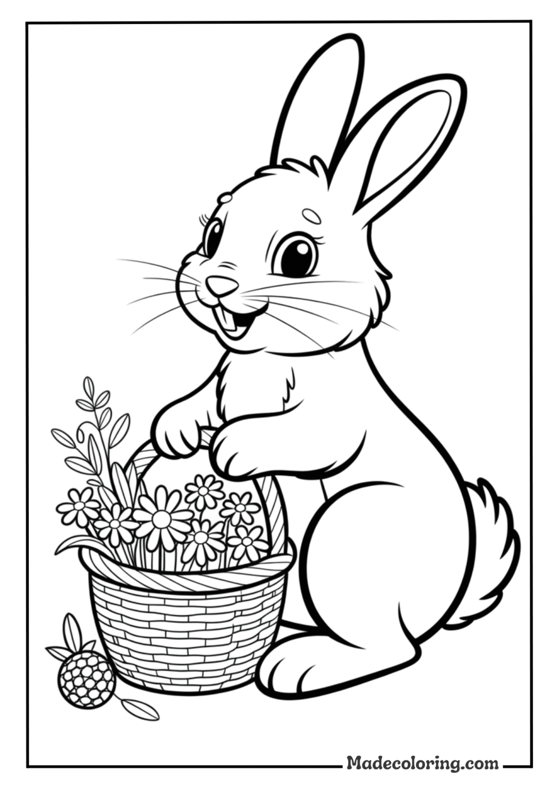 65 Bunny Coloring Pages Free PDF Printable