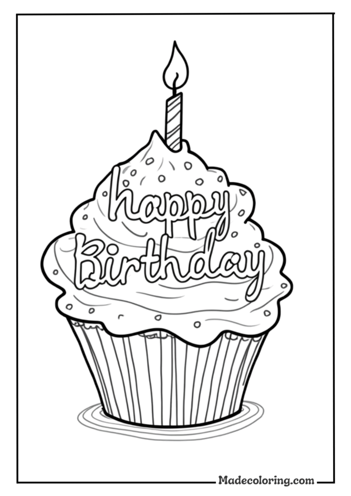 Happy Birthday cupcake
