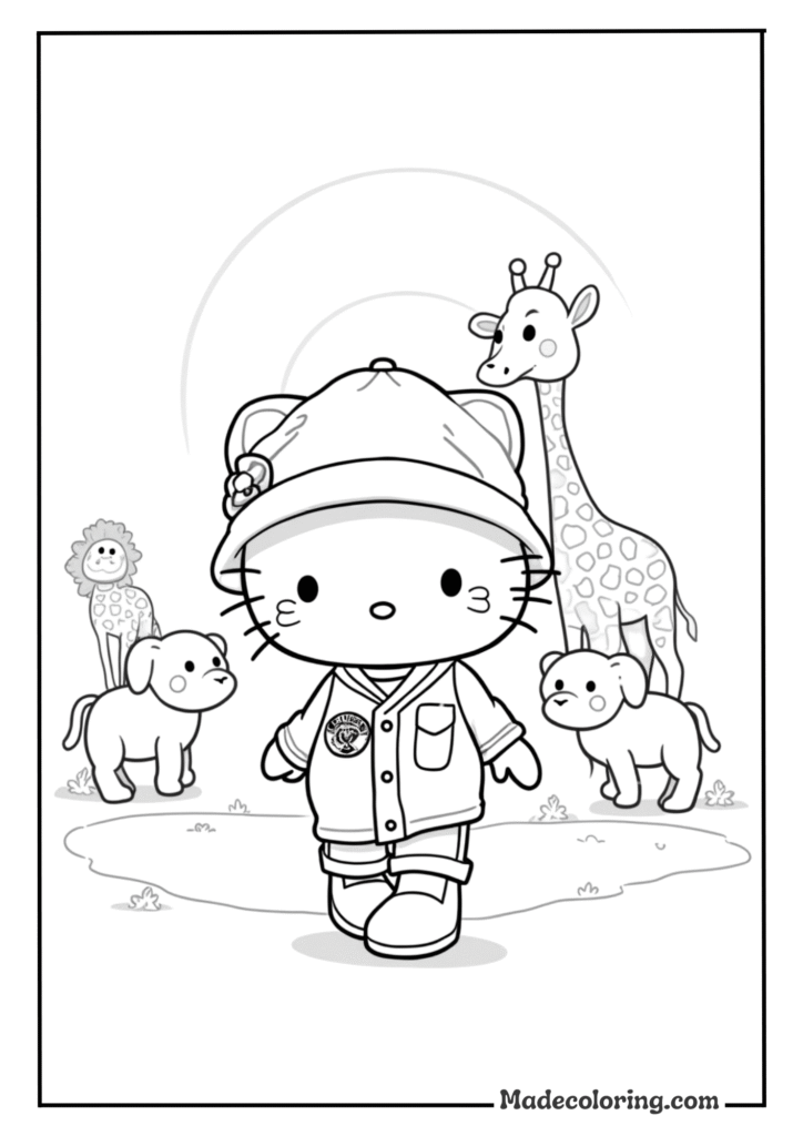 Hello Kitty going on a safari adventure