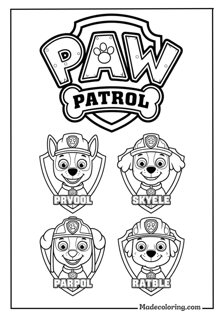 Paw Patrol Logo and Badges