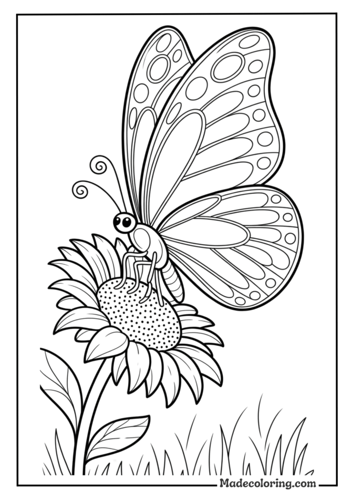 Pretty Butterfly With Detailed Wings