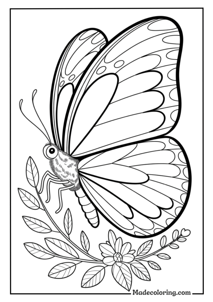 Realistic Butterfly Portrait