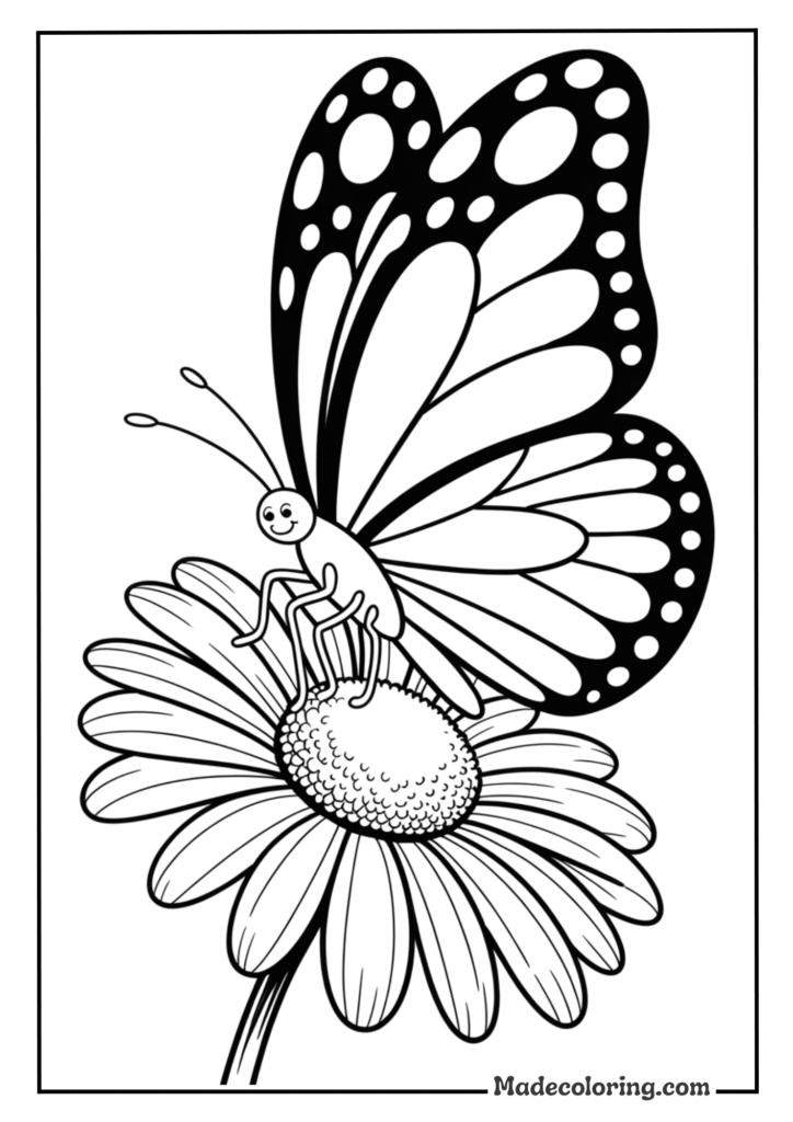 Simple Smiling Butterfly