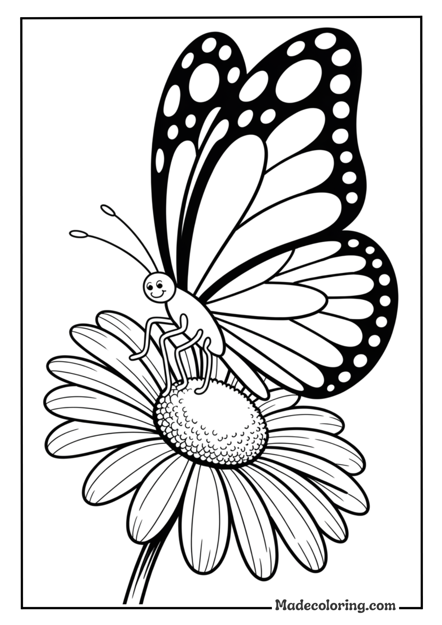 Simple Smiling Butterfly