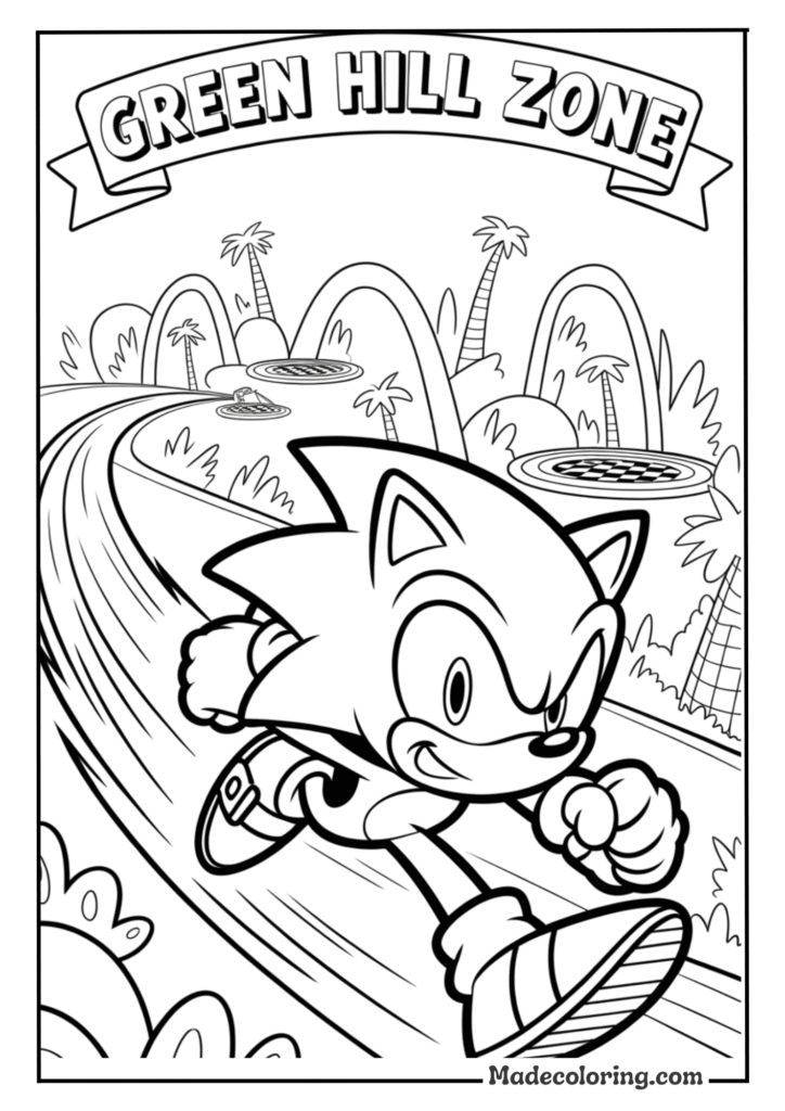 Sonic Racing Through Green Hill Zone