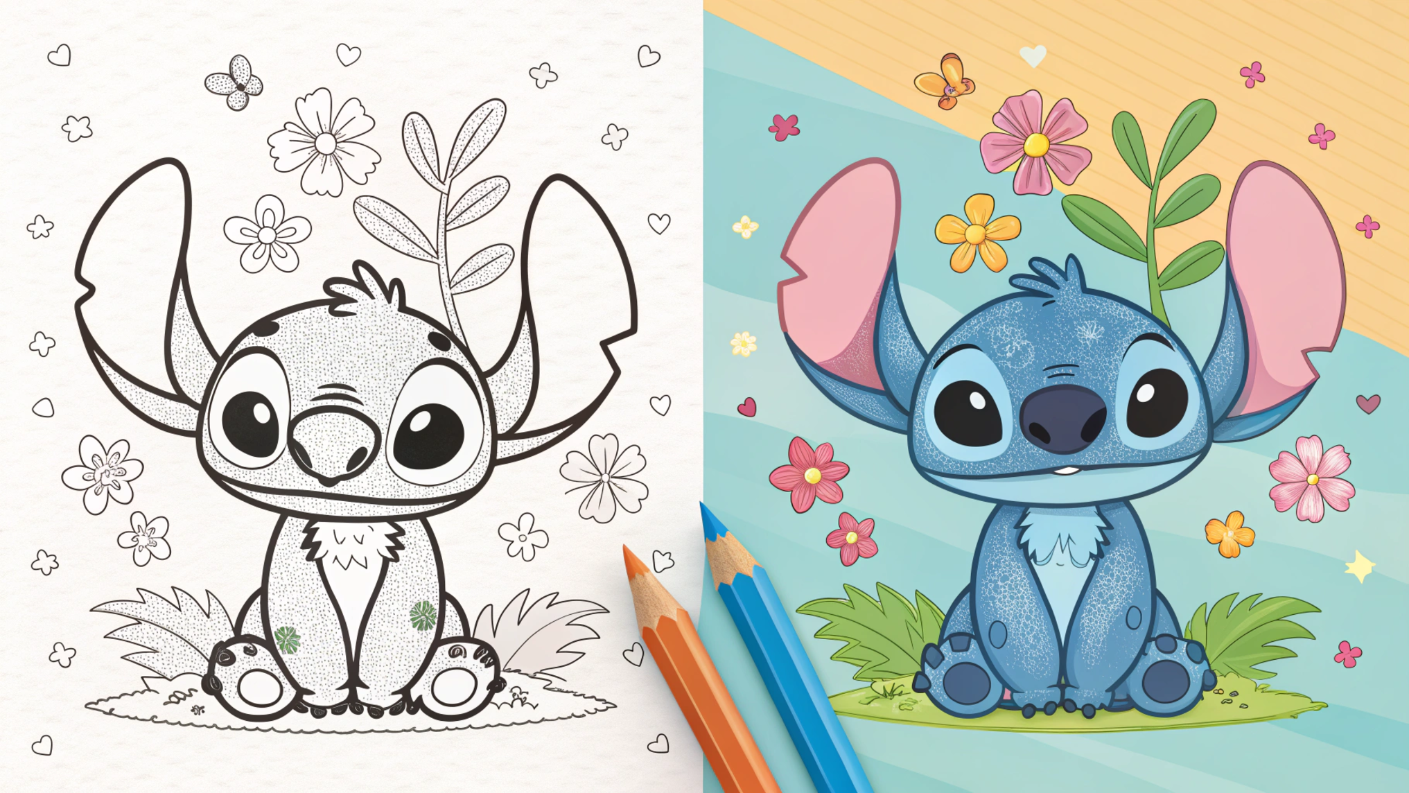 Stitch Coloring Pages