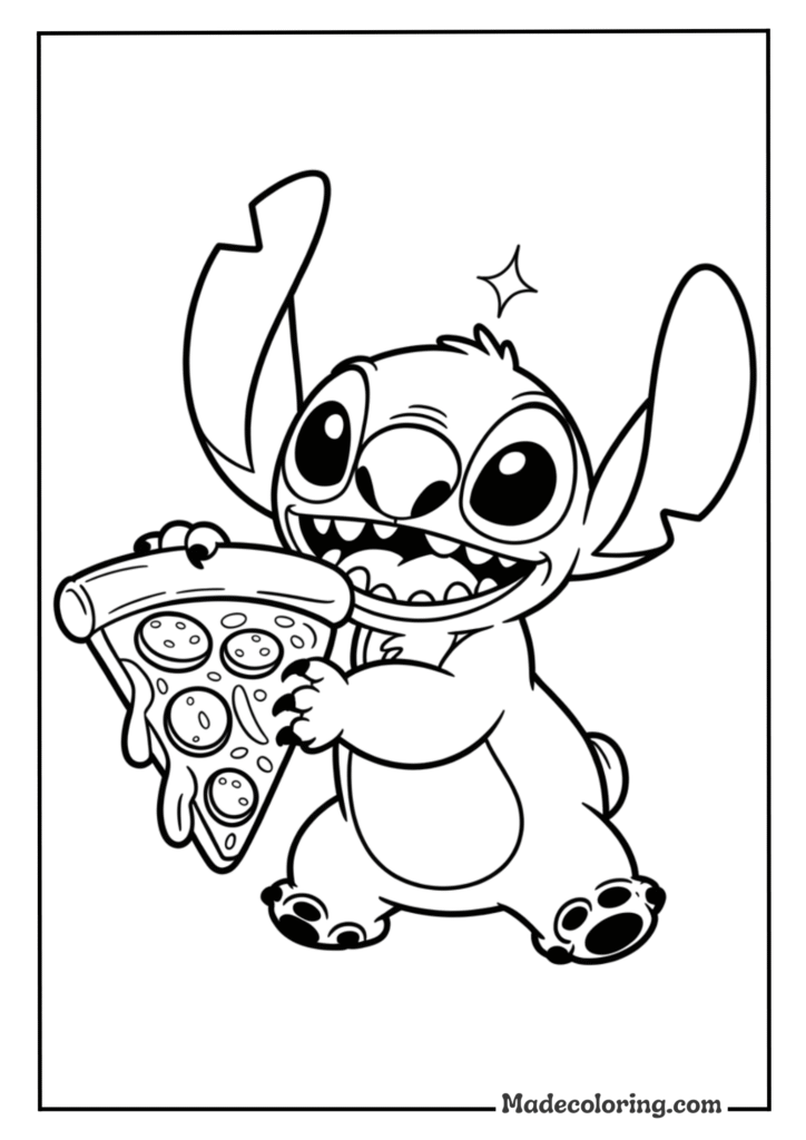 Stitch Pizza Time