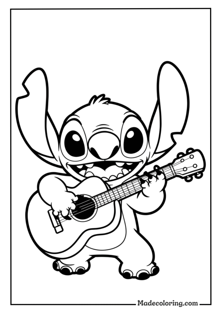 Stitch Strums Along