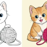 Cat coloring pages