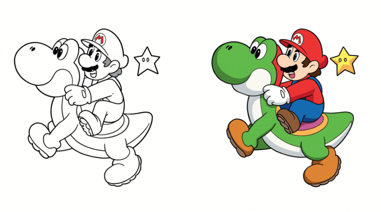 Mario coloring pages