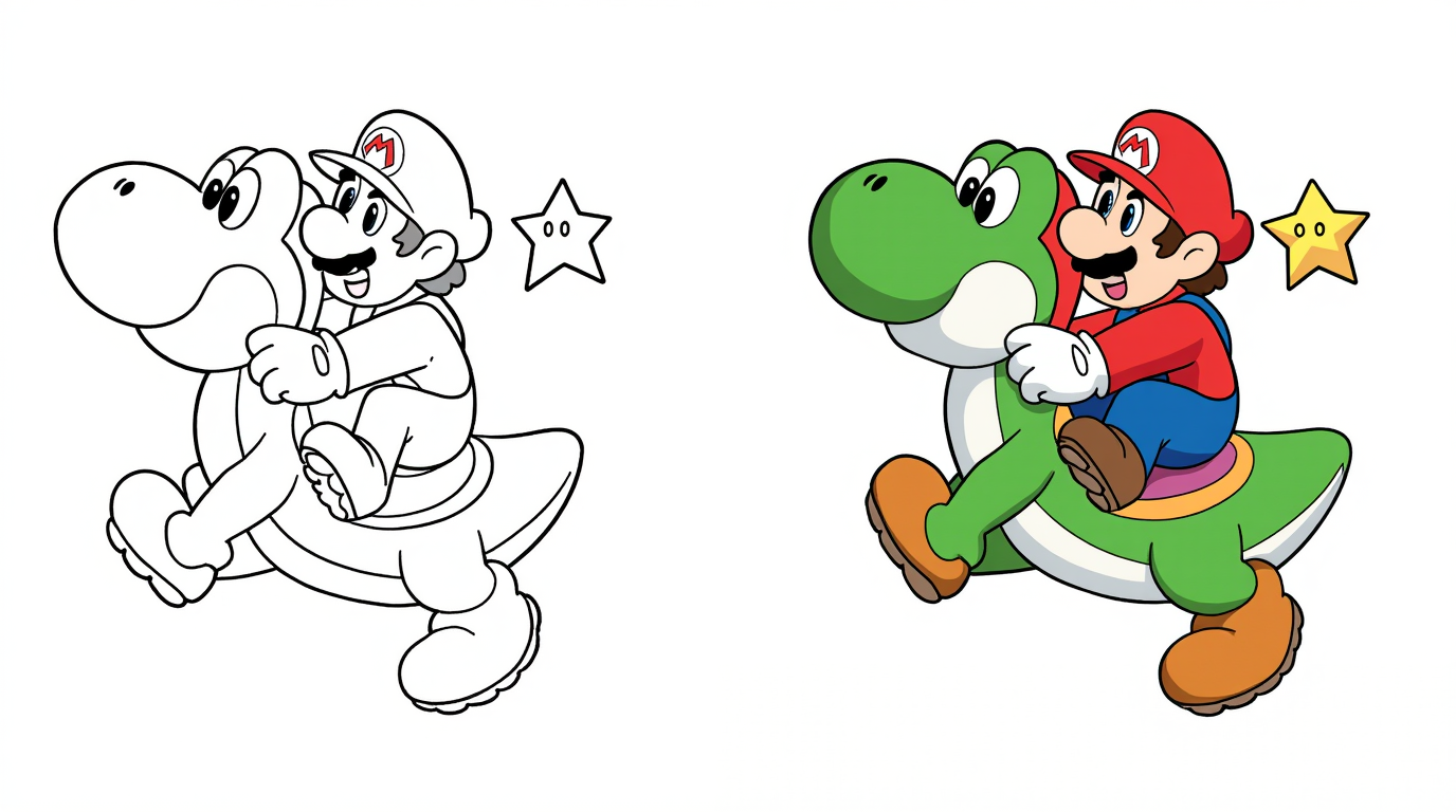 Mario coloring pages