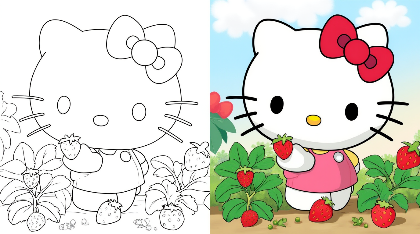 hello kitty coloring pages