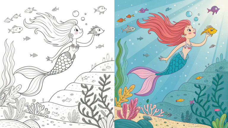 Mermaid Coloring Pages
