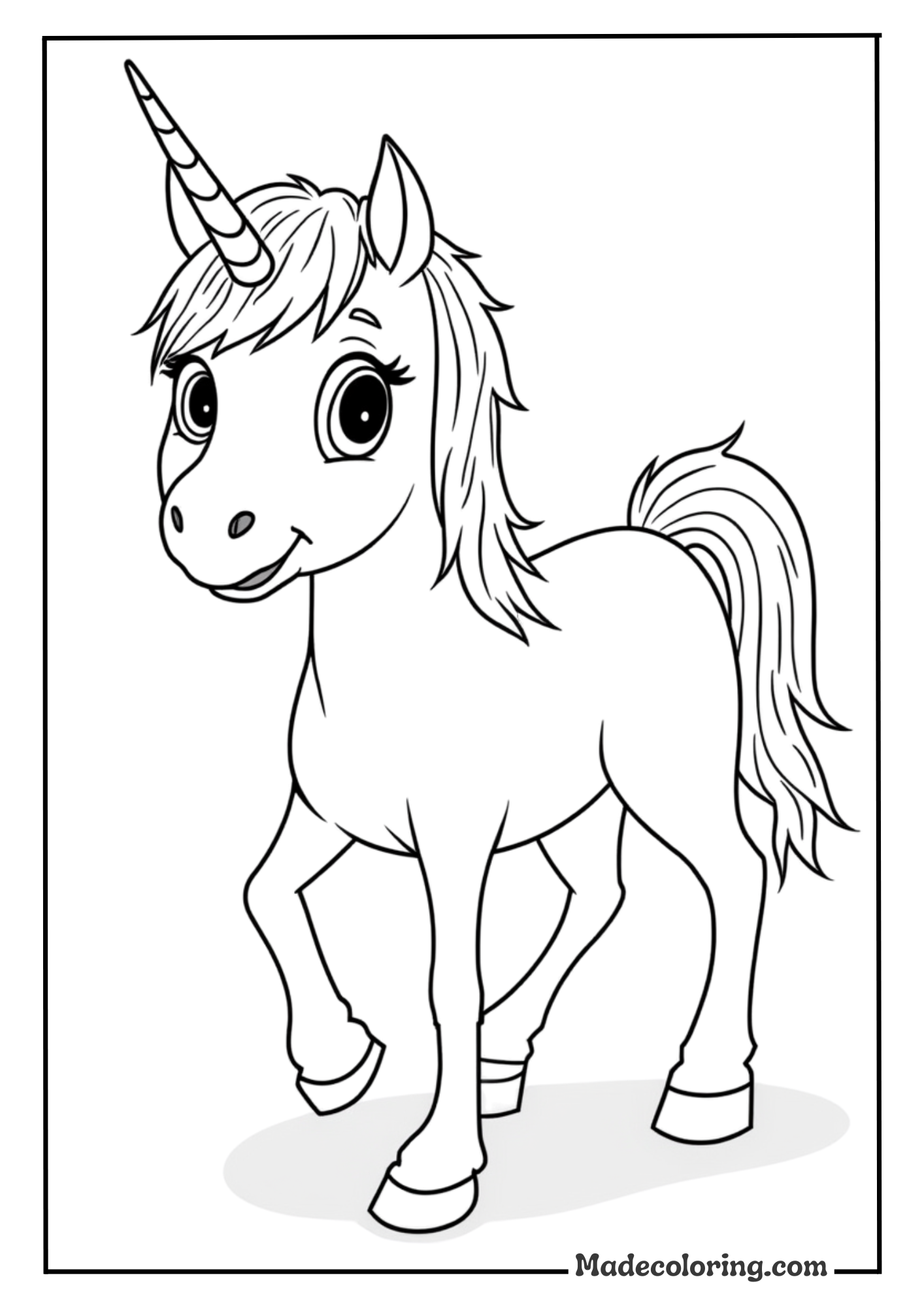 unicorn mid-neigh with detailed facial features and expressive eyes