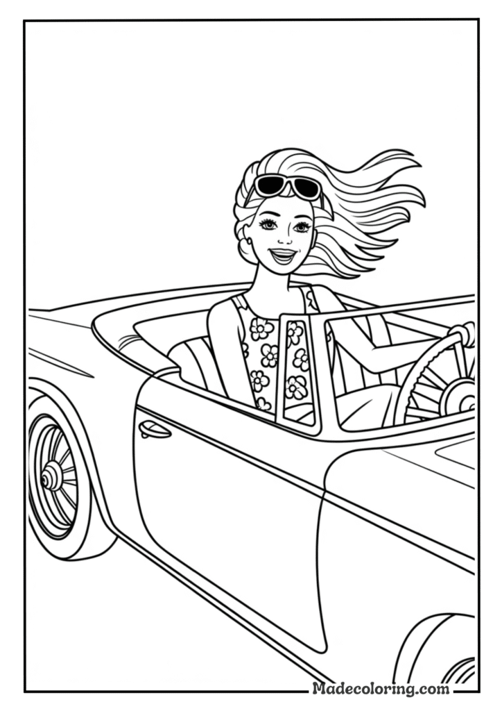 Barbie's Pink Convertible Adventure