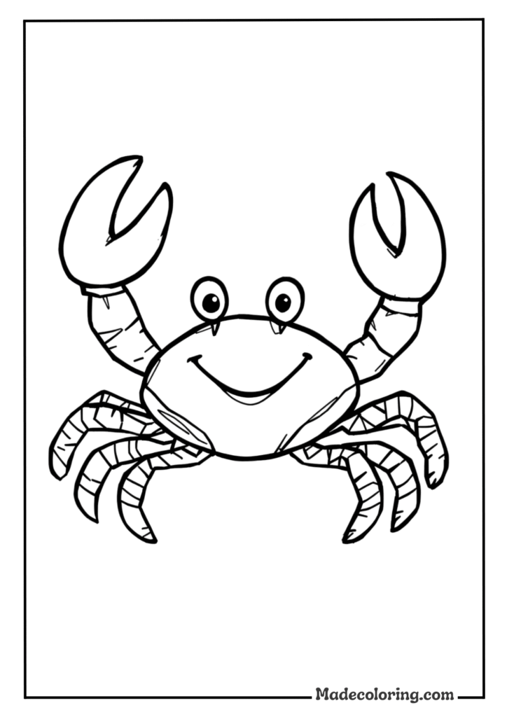 Beach Crab Adventure Beach Comfort Wrap coloring pages