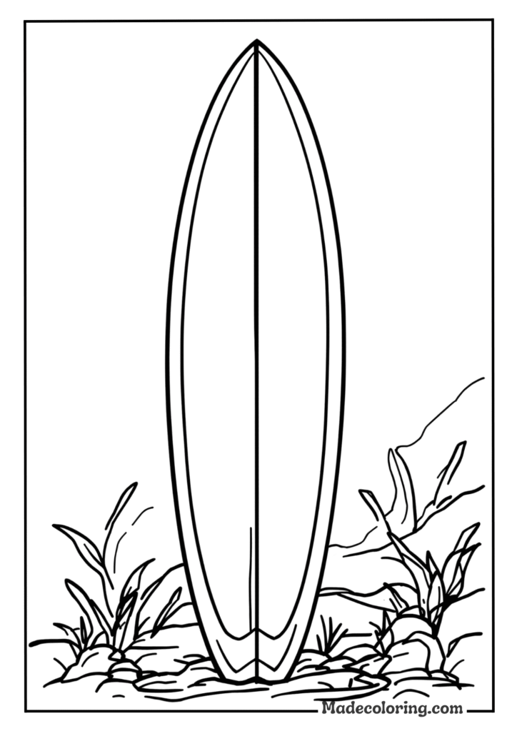 Beach Wave Rider coloring pages