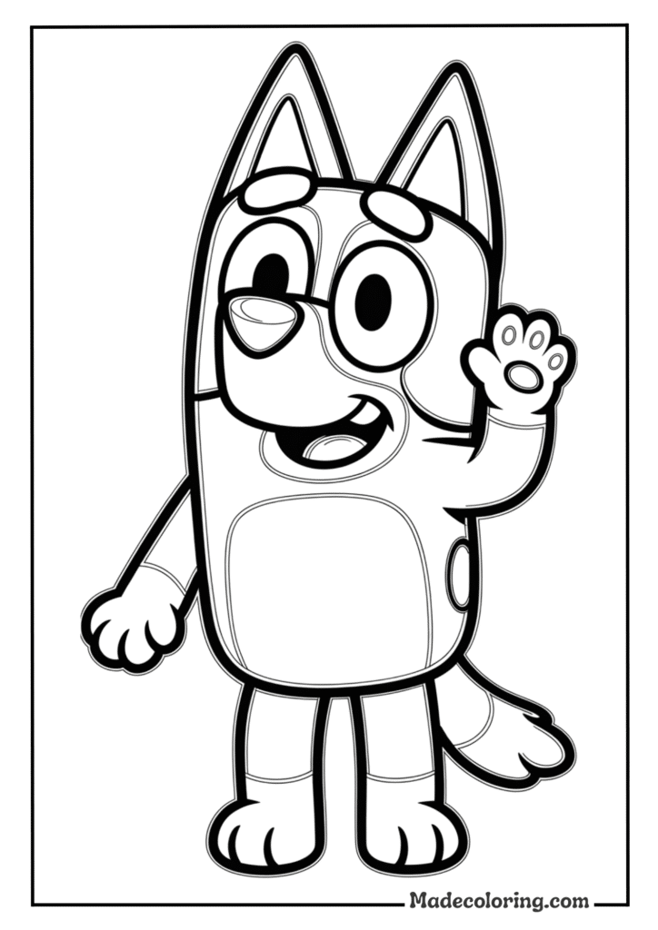 Bluey Friendly Wave