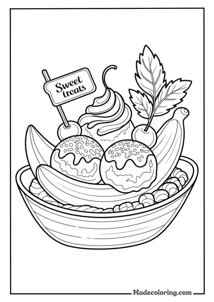Classic Ice Cream Banana Split