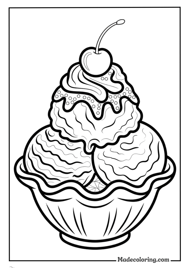 Delicious Ice Cream Sundae