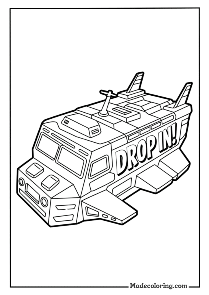 Flying Fortnite Battle Bus 
