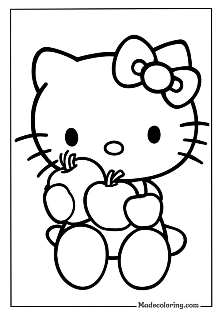 Hello Kitty Apple Snack Time