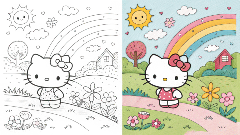 Hello Kitty Coloring pages
