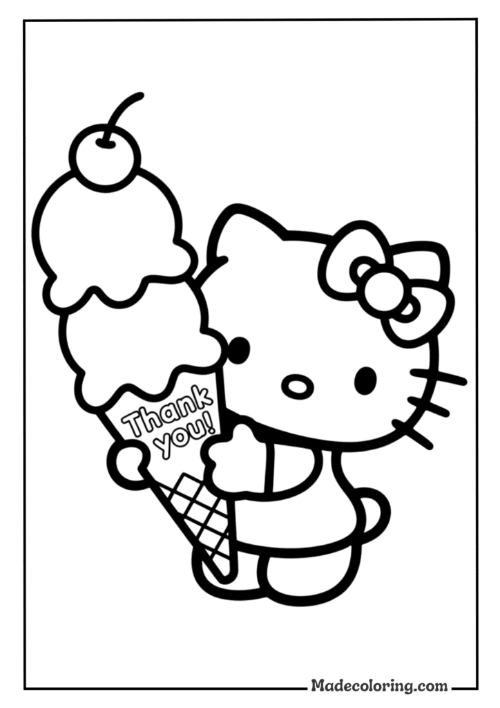Hello Kitty Summer Ice Cream Treat