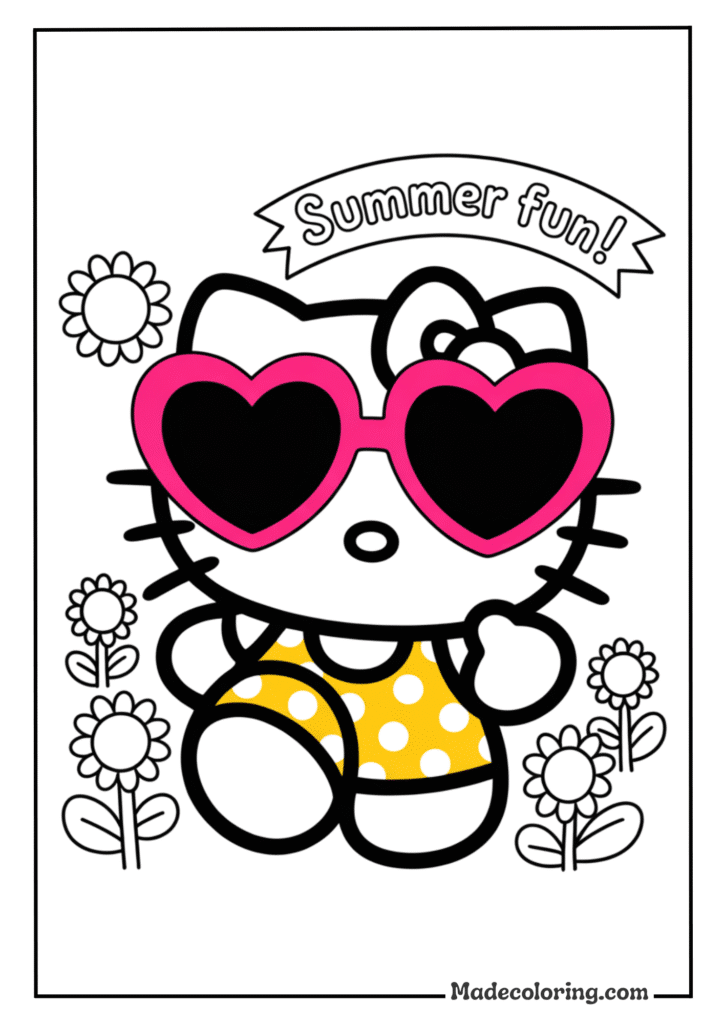 Hello Kitty Summer Sunglasses Cool