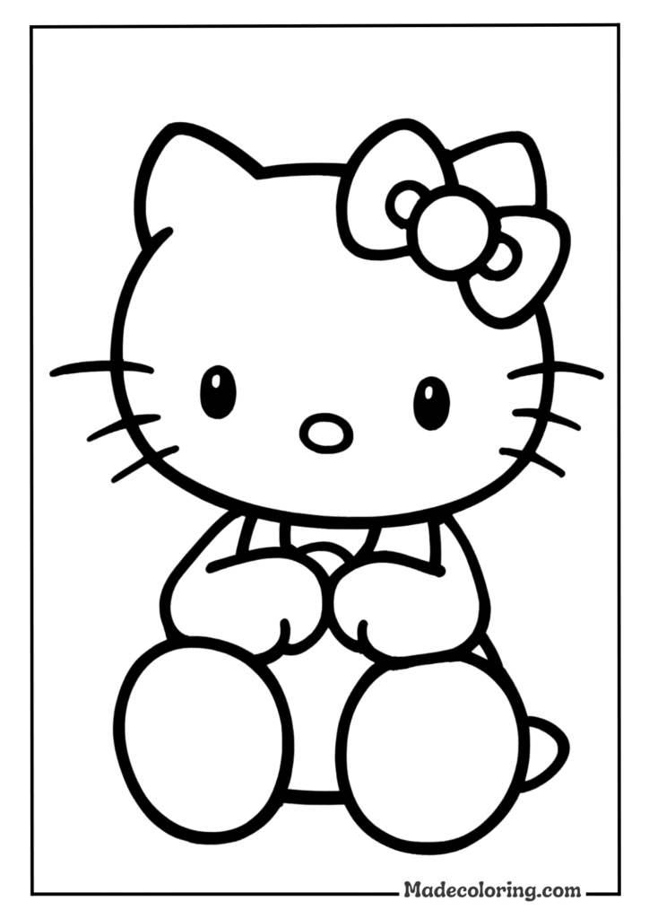 Hello Kitty Sweet Sitting Pose