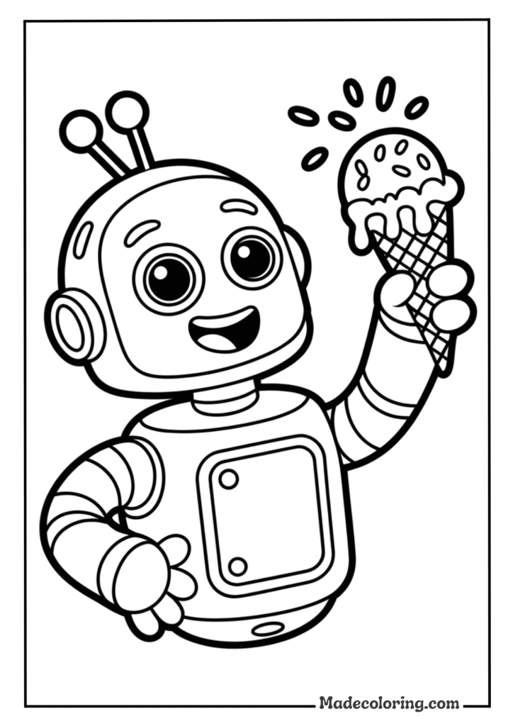 Robot Ice Cream Server