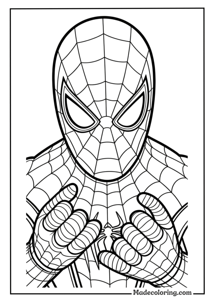 Spider-Man Face Close-Up