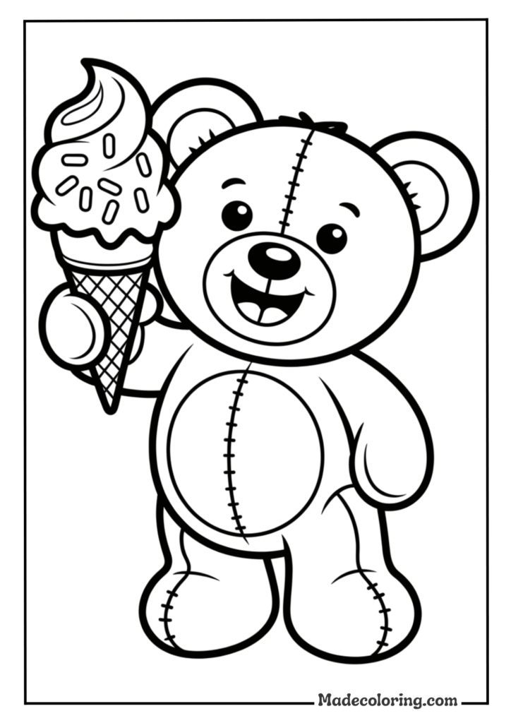 Teddy Bear Ice Cream Treat