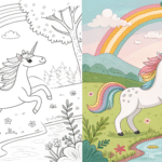 Unicorn Coloring pages