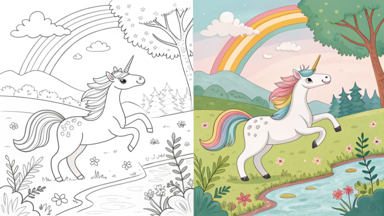 Unicorn Coloring pages