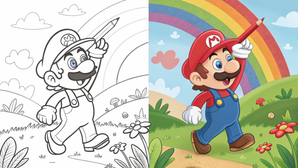 Mario Coloring Pages