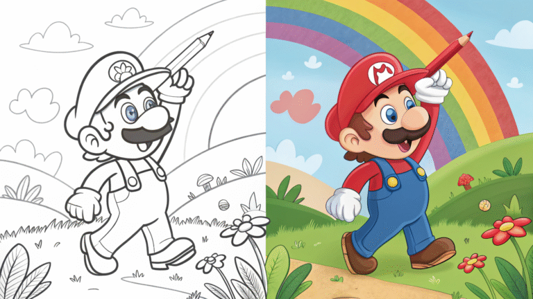 Mario Coloring Pages