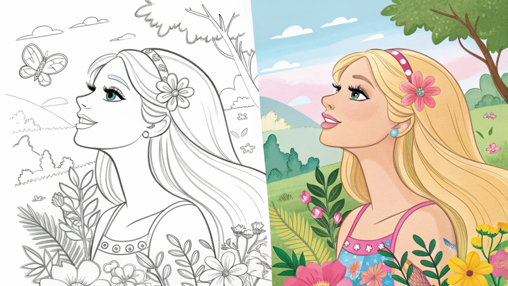 Barbie Coloring Pages