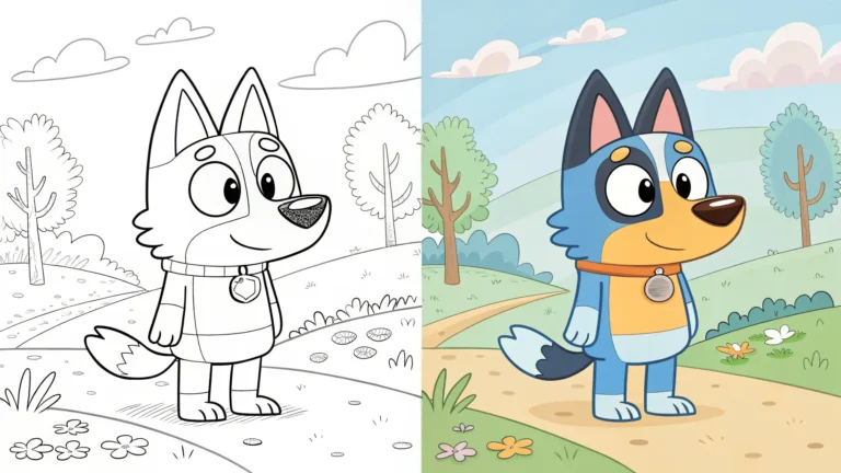 Bluey Coloring Pages