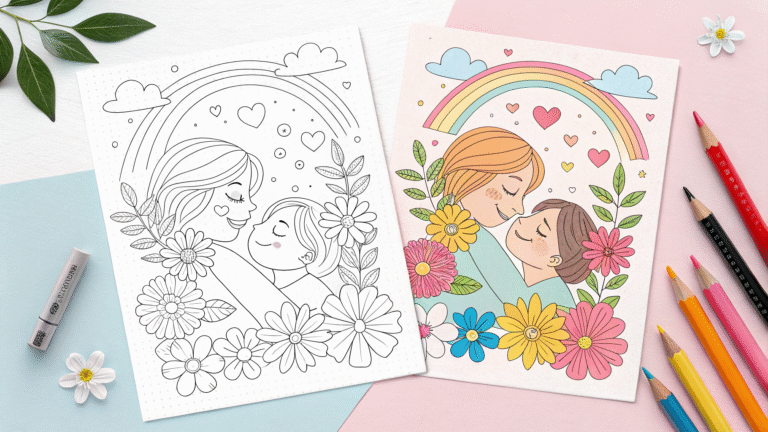 Mother's Day Coloring Pages