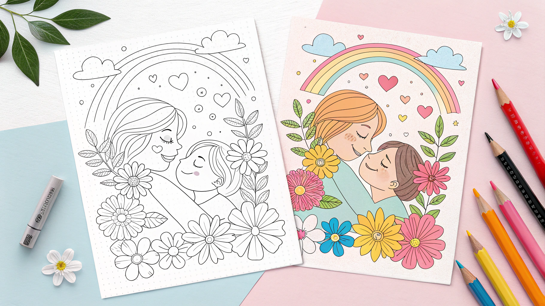 Mother's Day Coloring Pages