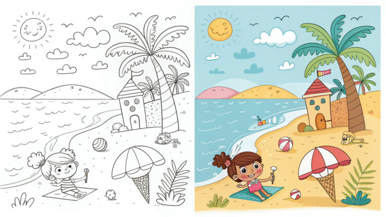 Summer Coloring Pages