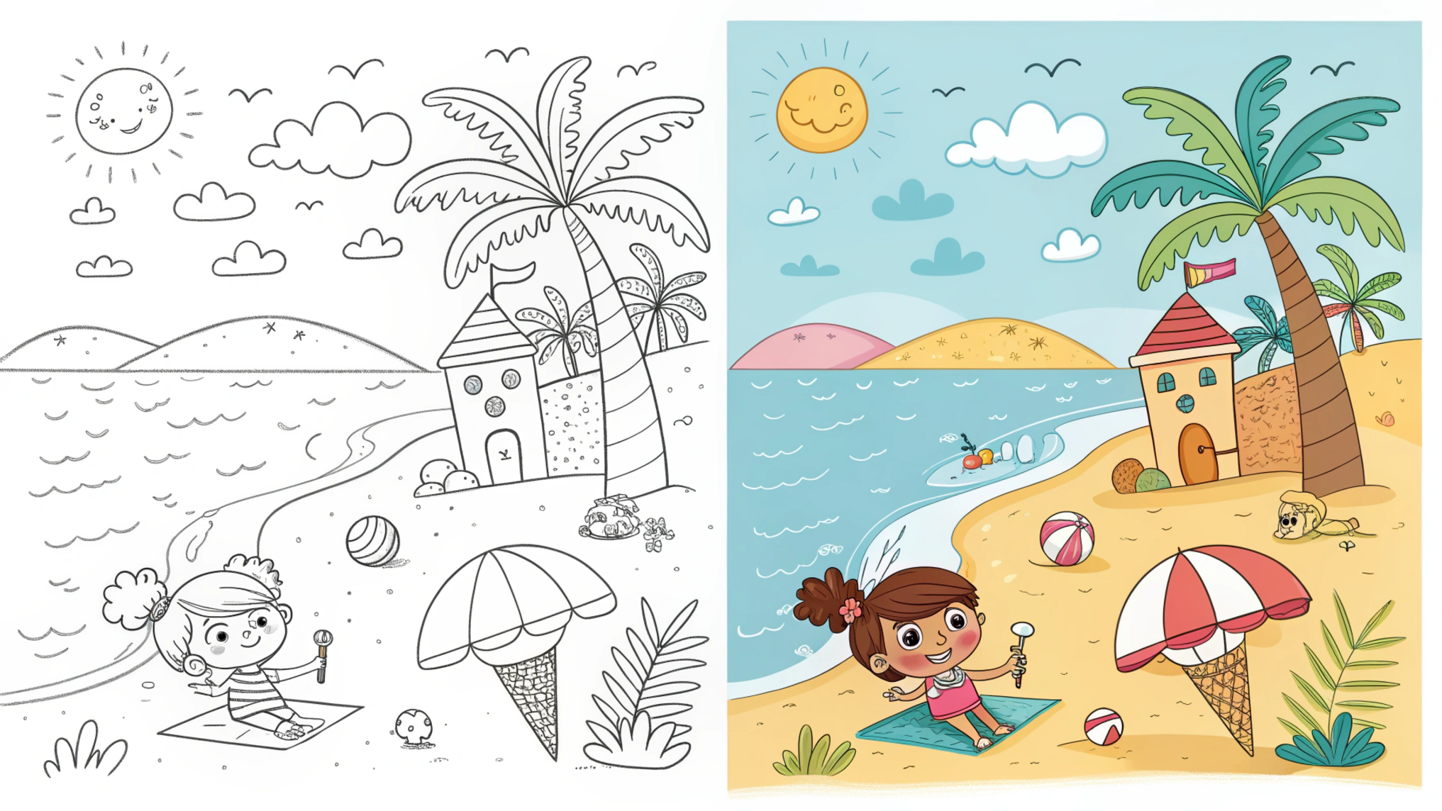 Summer Coloring Pages