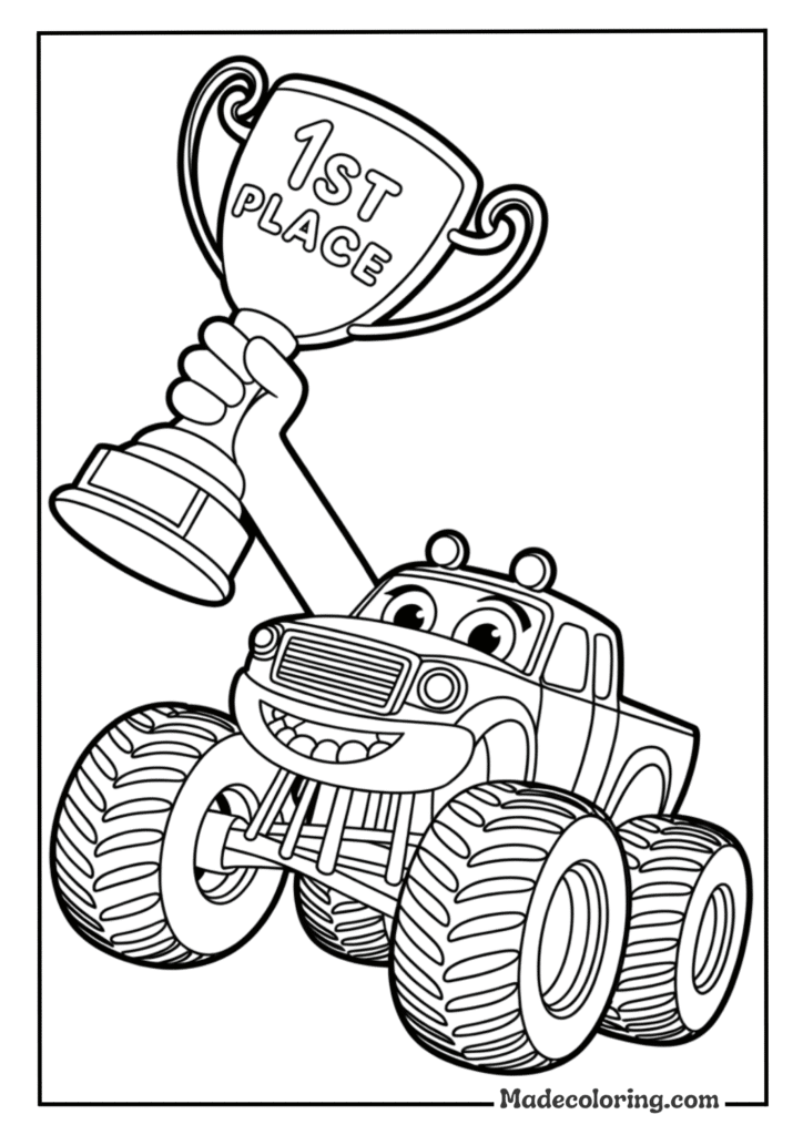 Monster Truck Trophy Winner
